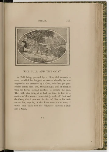 Headpiece (page 171) from The Fables of Aesop by Thomas Bewick, illustrated book, 1818
