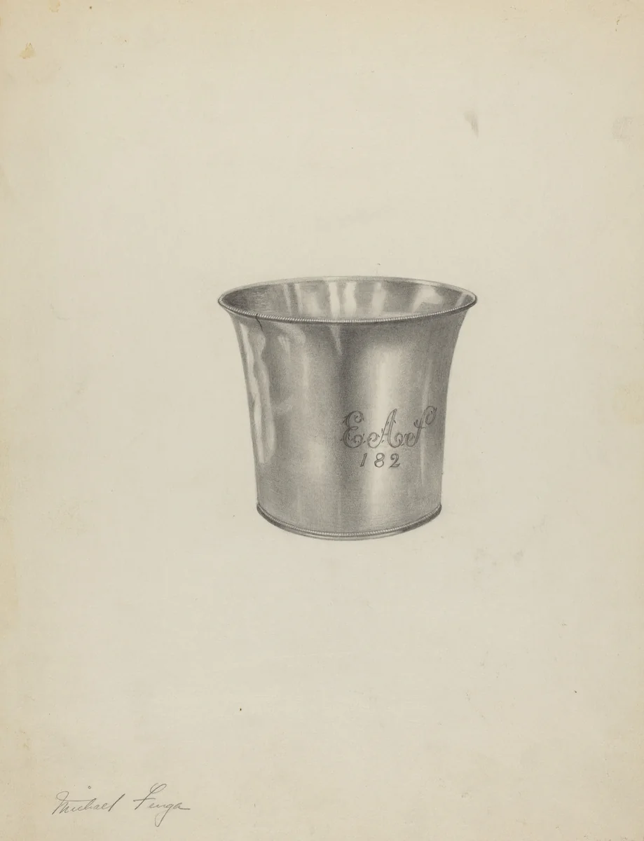 Silver Beaker by Michael Fenga, index of american design, 1938