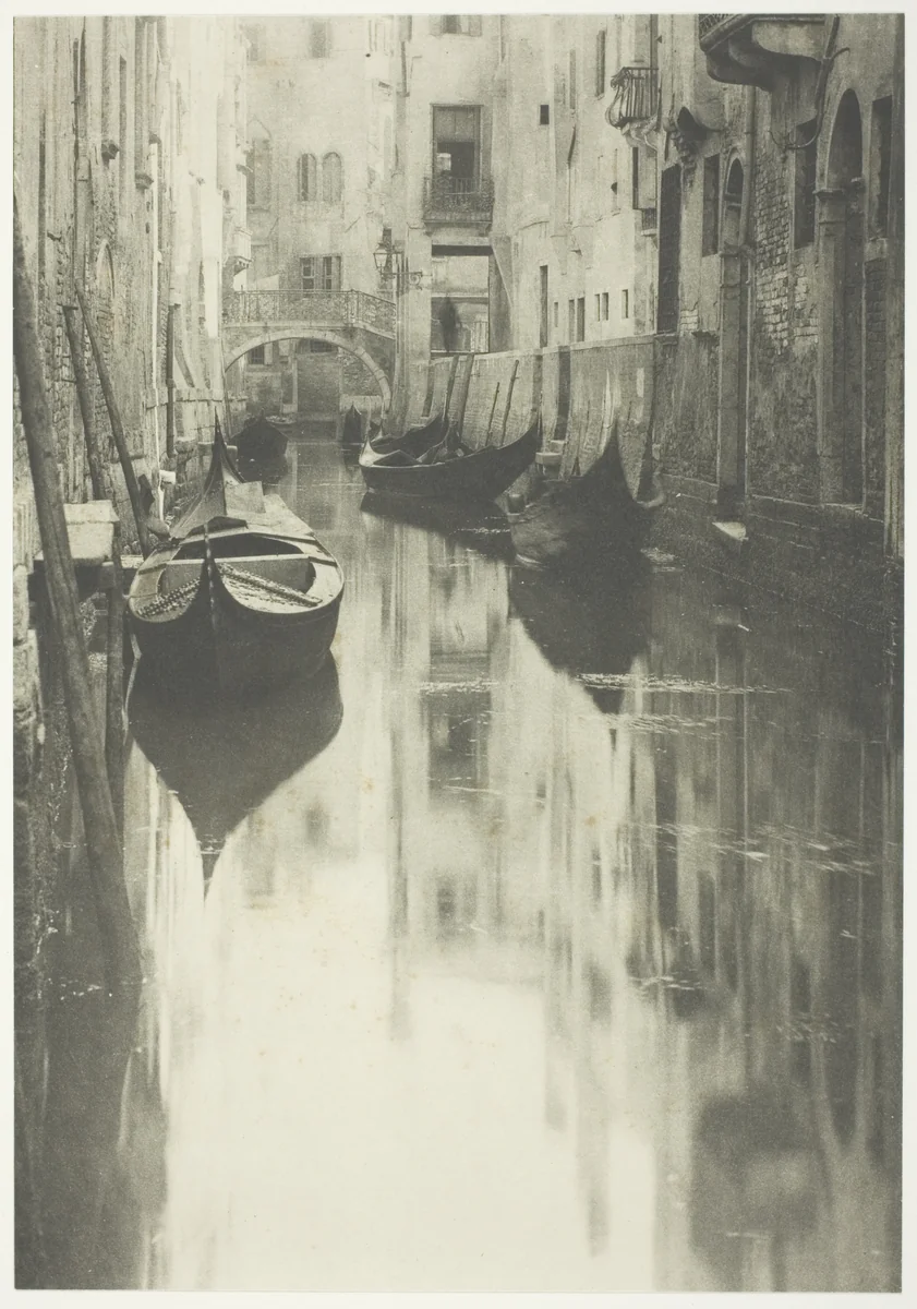 A Venetian Canal by Alfred Stieglitz, print, 1894