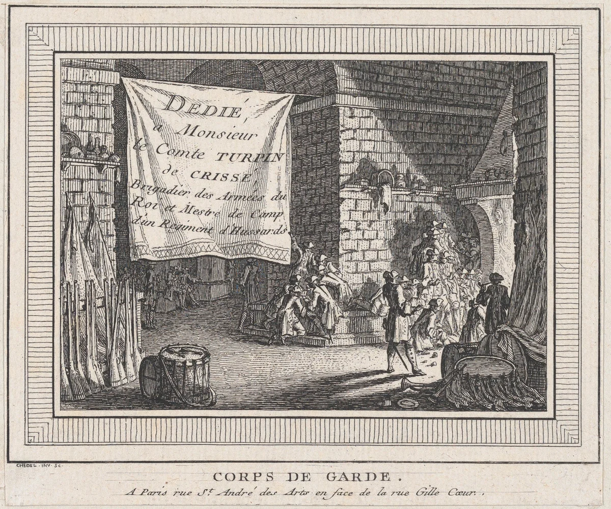 Bataille by Quentin Pierre Chedel, print, 1715-1763