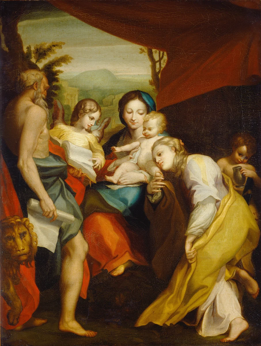 Madonna of Saint Jerome by Matthew Pratt, painting, 1764-1766