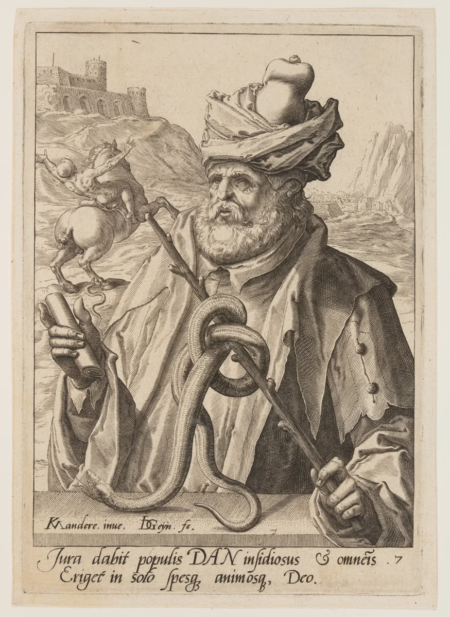 Dan, from The Twelve Sons of Jacob by Jacques de Gheyn II, print, 1584-1594