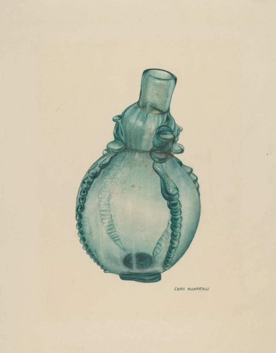 Perfume Bottle by Chris Makrenos, index of american design, 1941