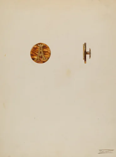 Cuff Button by Frank Fumagalli, index of american design, 1939