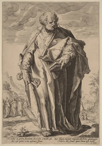 Saint Peter by Jacques de Gheyn II, print, 1589