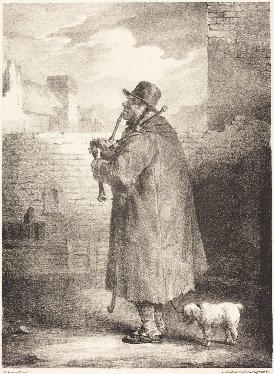 The Piper by Théodore Gericault, print, 1791-1824