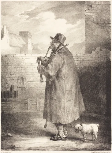 The Piper by Théodore Gericault, print, 1791-1824