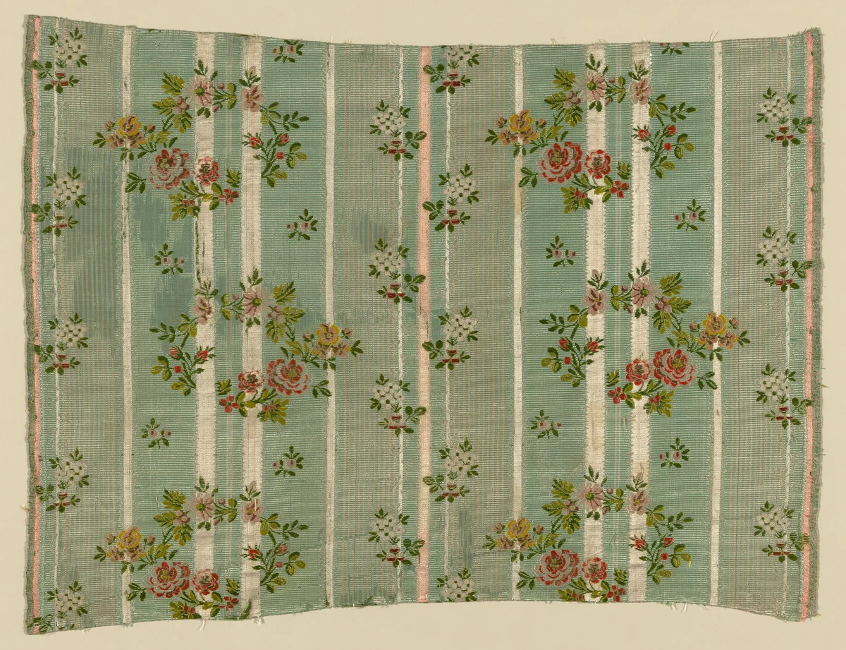 Panel (Dress Fabric) by France, textile, 1775-1800