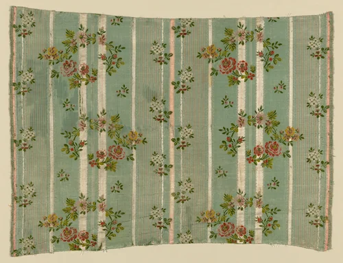 Panel (Dress Fabric) by France, textile, 1775-1800