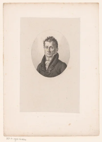 Portret van markies Bernard-François de Chauvelin by Ambroise Tardieu, print, 1820-1821