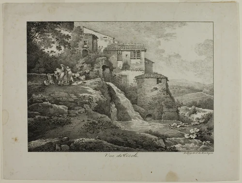 View of Tivoli by Claude Thienon, print, 1817