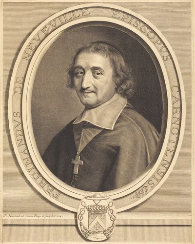 Ferdinand de Neufville by Robert Nanteuil, print, 1623-1678