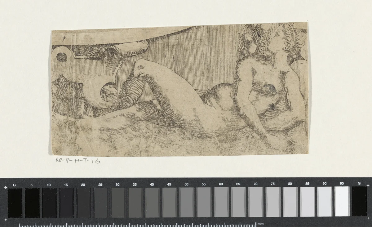 Fragment uit Jupiter zendt de drie godinnen naar het oordeel van Paris by Unknown, print, 1543