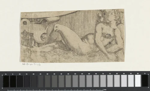 Fragment uit Jupiter zendt de drie godinnen naar het oordeel van Paris by Unknown, print, 1543