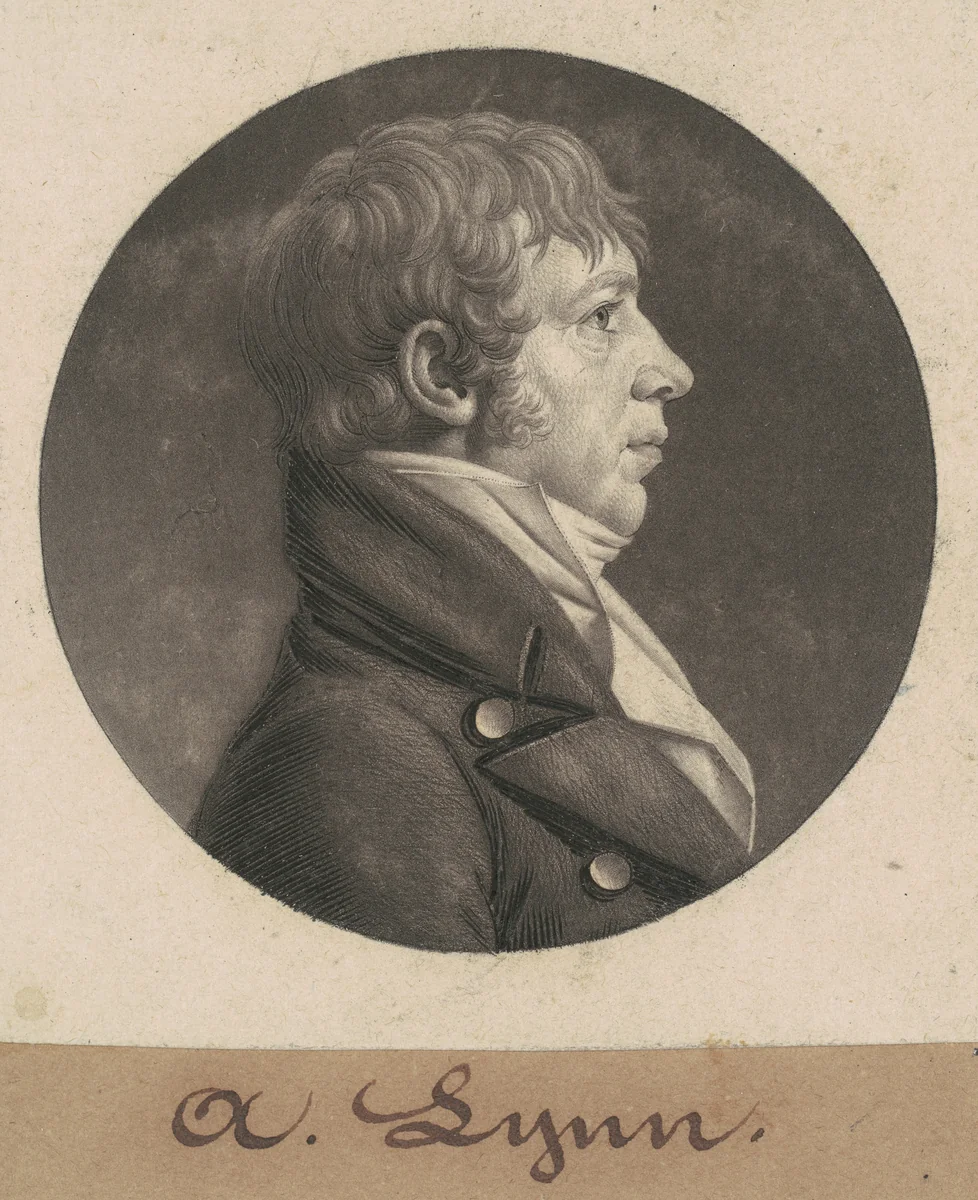 Adam Lynn by Charles B. J. Févret de Saint-Mémin, print, 1805