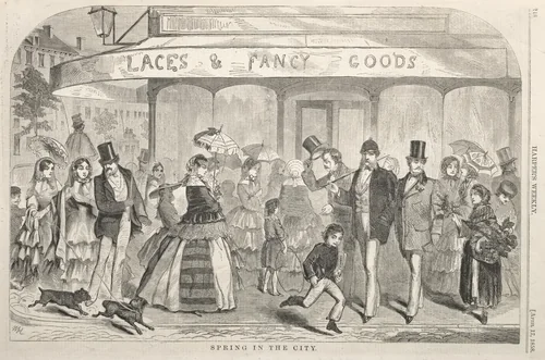 Spring in the City by Winslow Homer, print, 1858