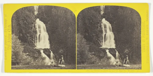 La Giesbach Pres du Lac de Brienz. Suisse, from the series "Views of Switzerland" by William England, photograph, 1850-1865