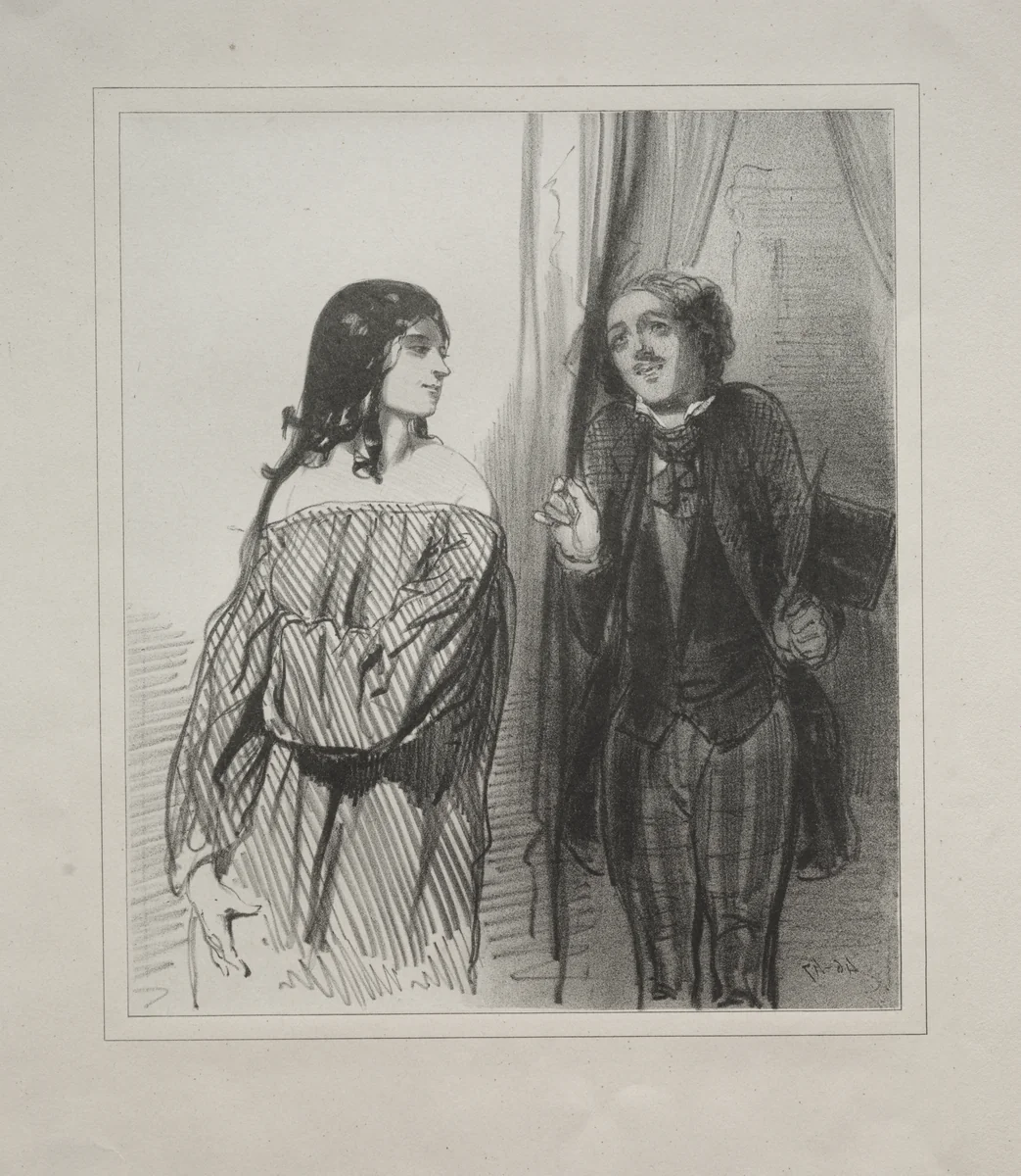 Baliverneries Parisiennes by Paul Gavarni, print, 1841-1852