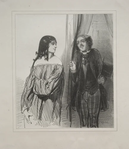 Baliverneries Parisiennes by Paul Gavarni, print, 1841-1852
