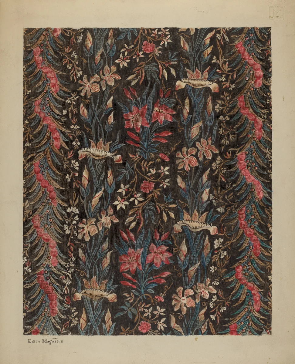 Printed Cotton by Edith Magnette, index of american design, 1939