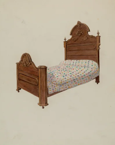 Bed by Dana Bartlett, index of american design, 1937