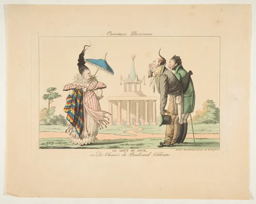 Le Goût du Jour ou Des Chinois du Boulevard Coblentz, from "Caricatures Parisiennes" by Aaron Martinet, print, 1810-1820