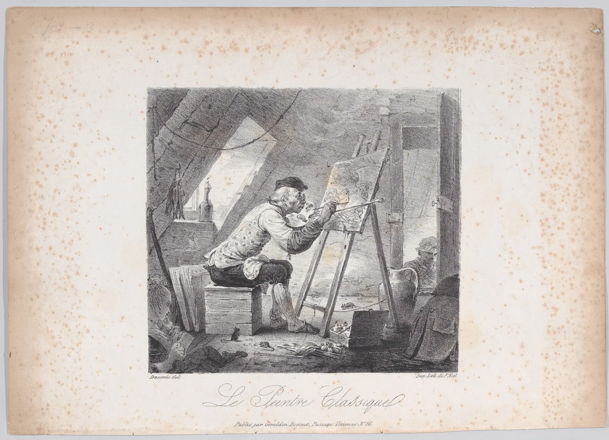 Le Peintre Classique by Alexandre Joseph Desenne, print, 1805-1827