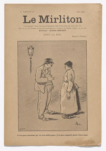 Le Mirliton, no. 72 by Théophile-Alexandre Steinlen, periodical, 1891