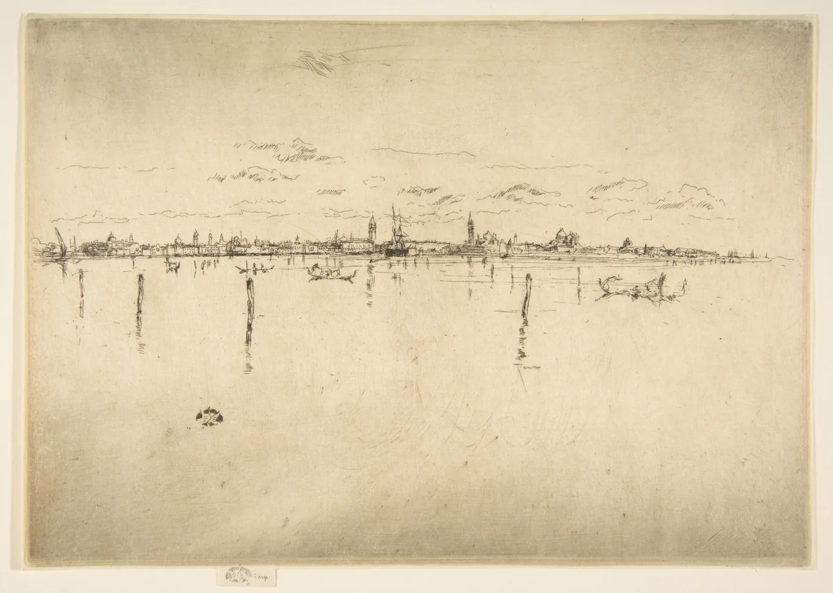 Little Venice (The Little Venice) by James McNeill Whistler, print, 1879-1880