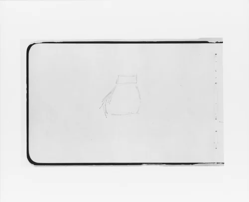 Outline Sketch of a Ship's Stern (from Sketchbook) by Albert Bierstadt, artwork, 1891