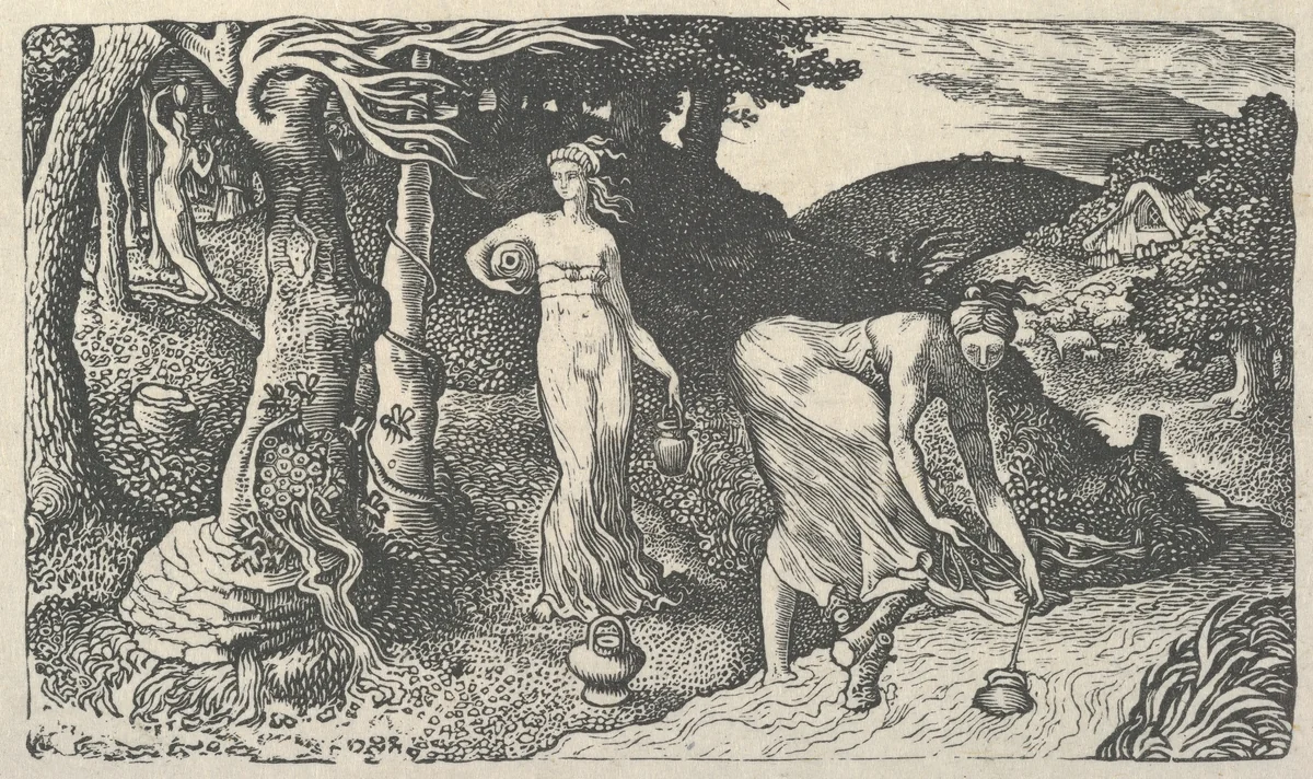 The Brook by Edward Calvert, print, 1829