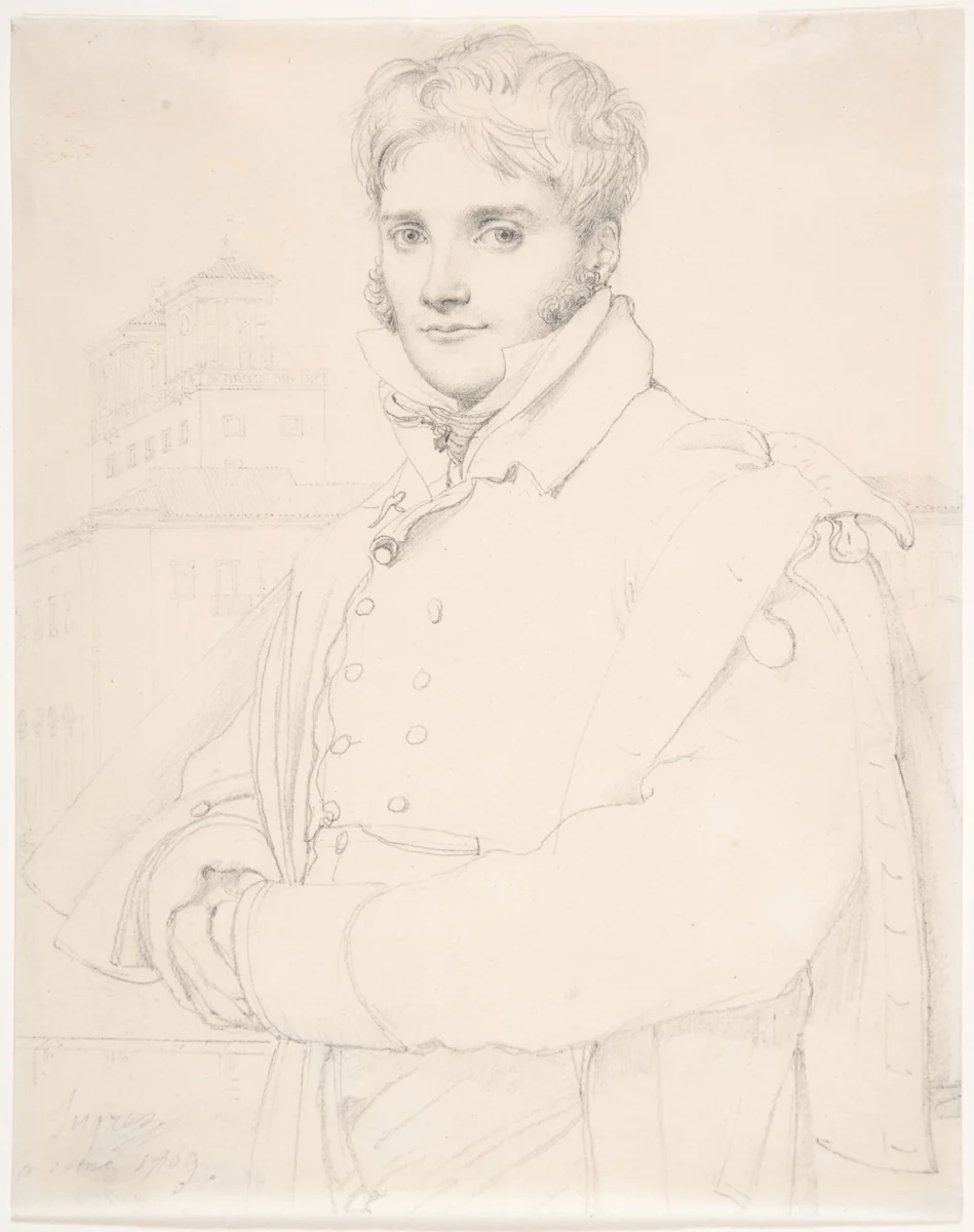 Merry Joseph Blondel (1781–1853) by Jean-Auguste-Dominique Ingres, drawing, 1809