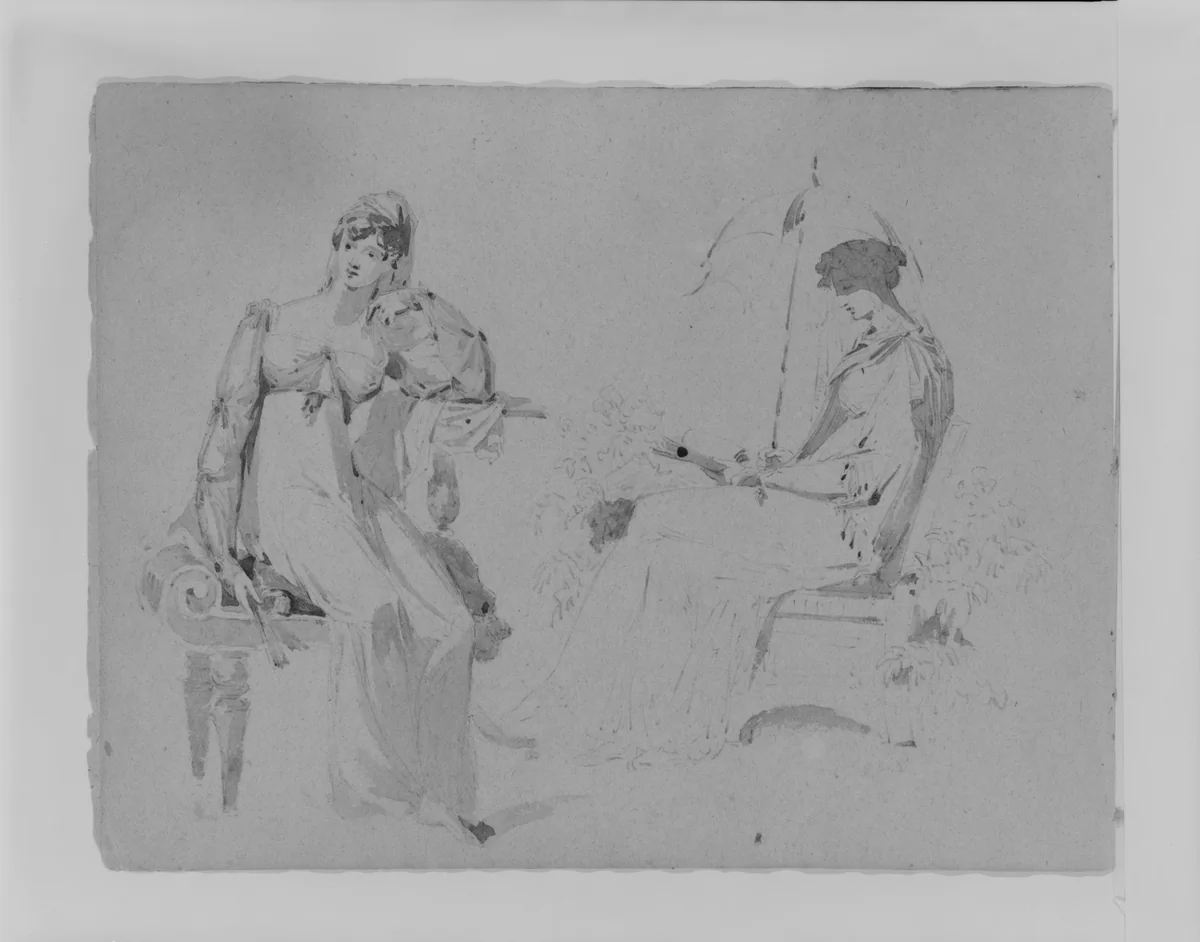 (From Sketchbook) by Thomas Sully, artwork, 1810-1820