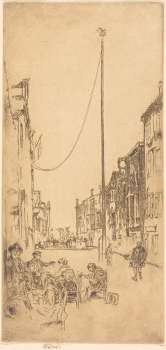The Venetian Mast by James McNeill Whistler, print, 1879-1880