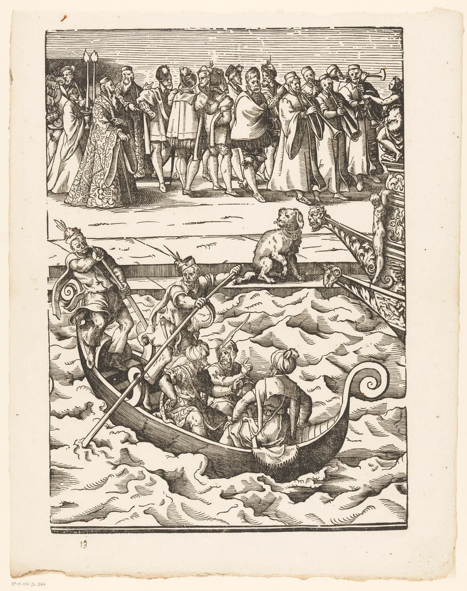 Festa della Sensa (negende gedeelte) by Jost Amman, print, 1679