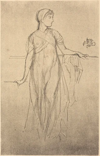 Study by James McNeill Whistler, print, 1879