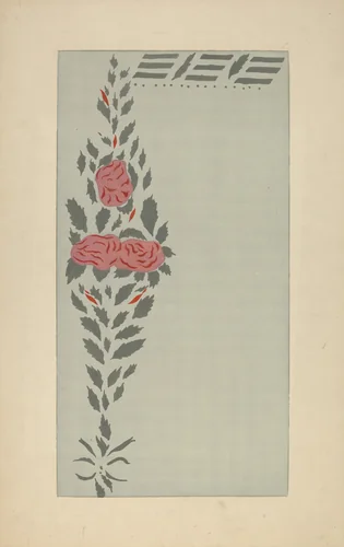 Stencilled Wall (Detail) by Ray Holden, index of american design, 1937