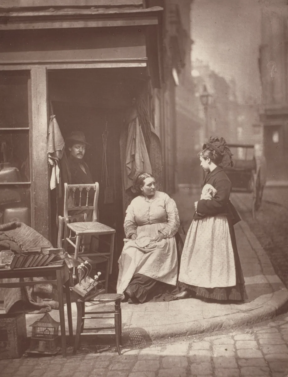 Old Furniture from the album Street Life in London by John Thomson, photograph, 1877