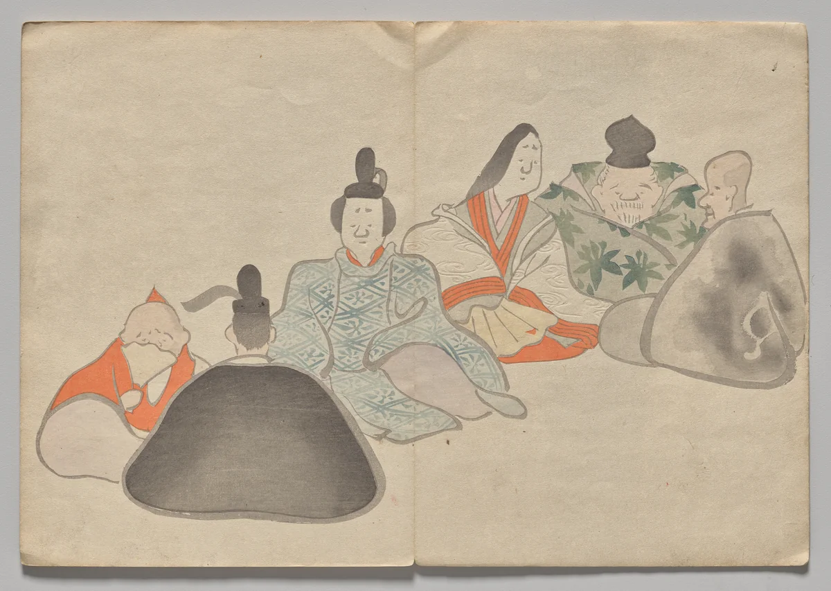 Scene from The Kōrin Picture Book (Volume 2) by Nakamura Hōchū (中村芳中), book, 1802-1899