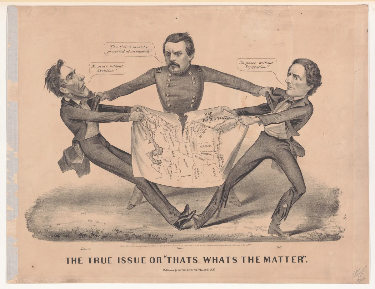 The True Issue or "Thats Whats the Matter" by Currier & Ives, print, 1864
