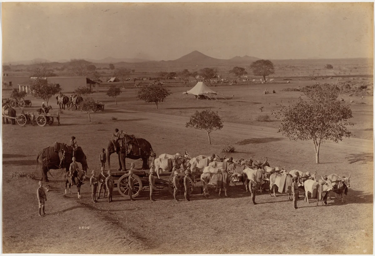 Heavy Field Battery, Jhansi by Raja Deen Dayal, photograph, 1886