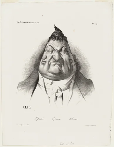 The Past, the Present, the Future, plate 349 by Honoré-Victorin Daumier, print, 1834