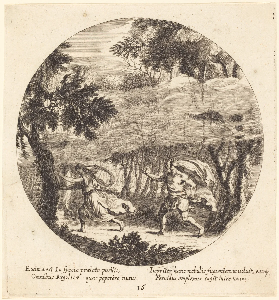 Jupiter and Io by Georg Andreas Wolfgang, portfolio, 1631-1716