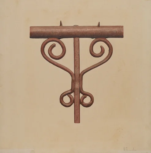 Cast Iron Window Railing by Harley Kempter, index of american design, 1939