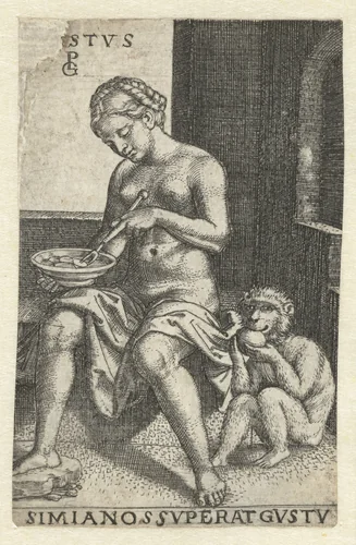 Smaak (Gustus) by Unknown, print, 1542-1546
