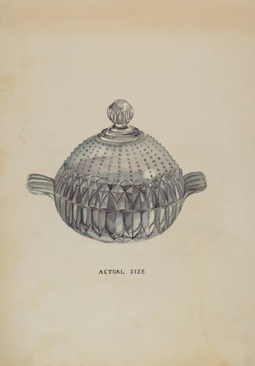 Sugar Bowl by Roberta Elvis, index of american design, 1936