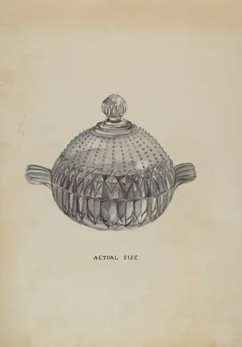 Sugar Bowl by Roberta Elvis, index of american design, 1936