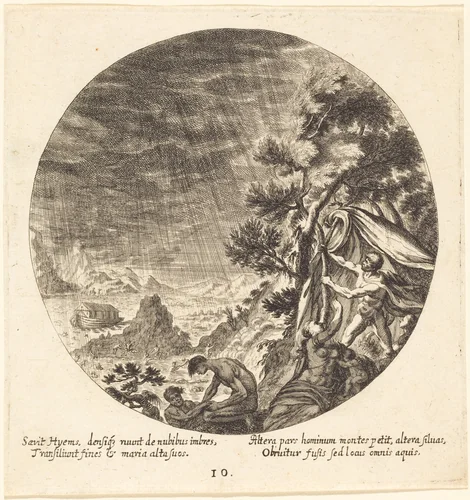 The Flood by Georg Andreas Wolfgang, portfolio, 1631-1716