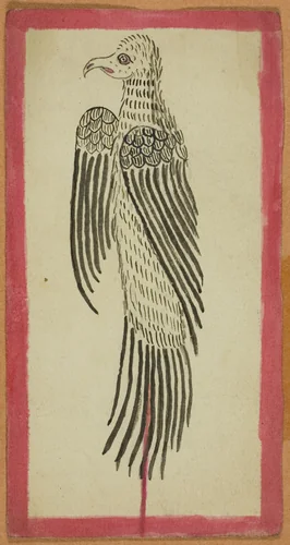 Sacrificed Animal from a Set of Four Ritual Cards (Tsakalis) by Mongolia, drawing, 1801-1900
