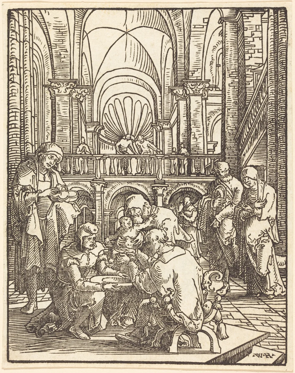 The Circumcision by Wolf Huber, print, 1485-1553
